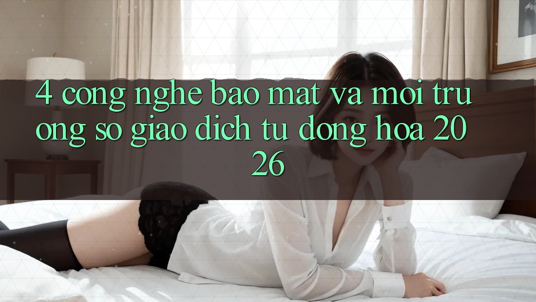 4. Công Nghệ Bảo Mật Và Môi trường số Giao Dịch Tự Động Hóa 2026