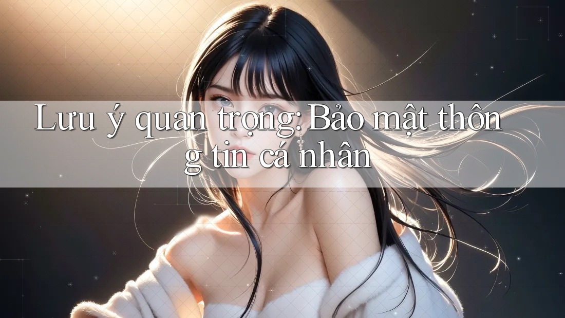 Lưu ý quan trọng: Bảo mật thông tin cá nhân