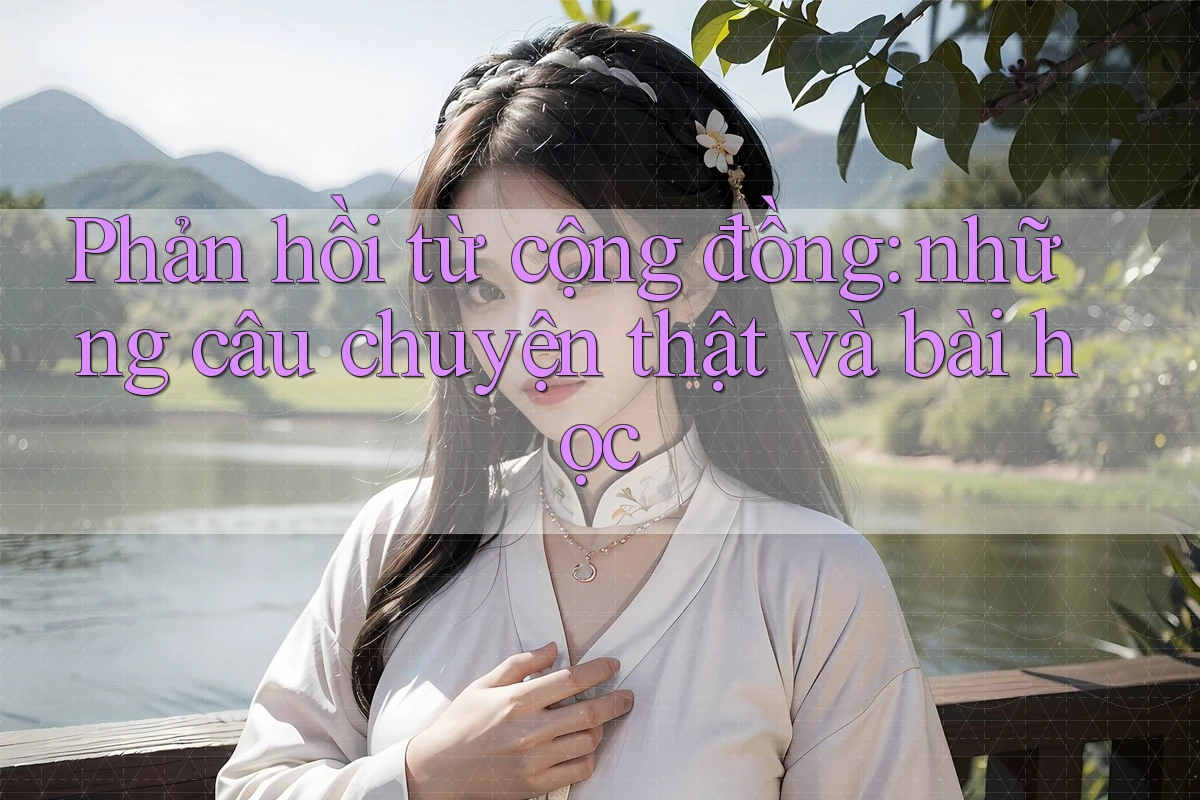 Phản hồi từ cộng đồng: những câu chuyện thật và bài học